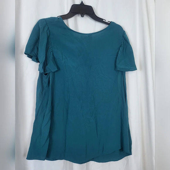 NWT Old Navy Womens Teal V-Neck Short Flutter-Sleeve Plus-Size Blouse Size 1X - Picture 5 of 7